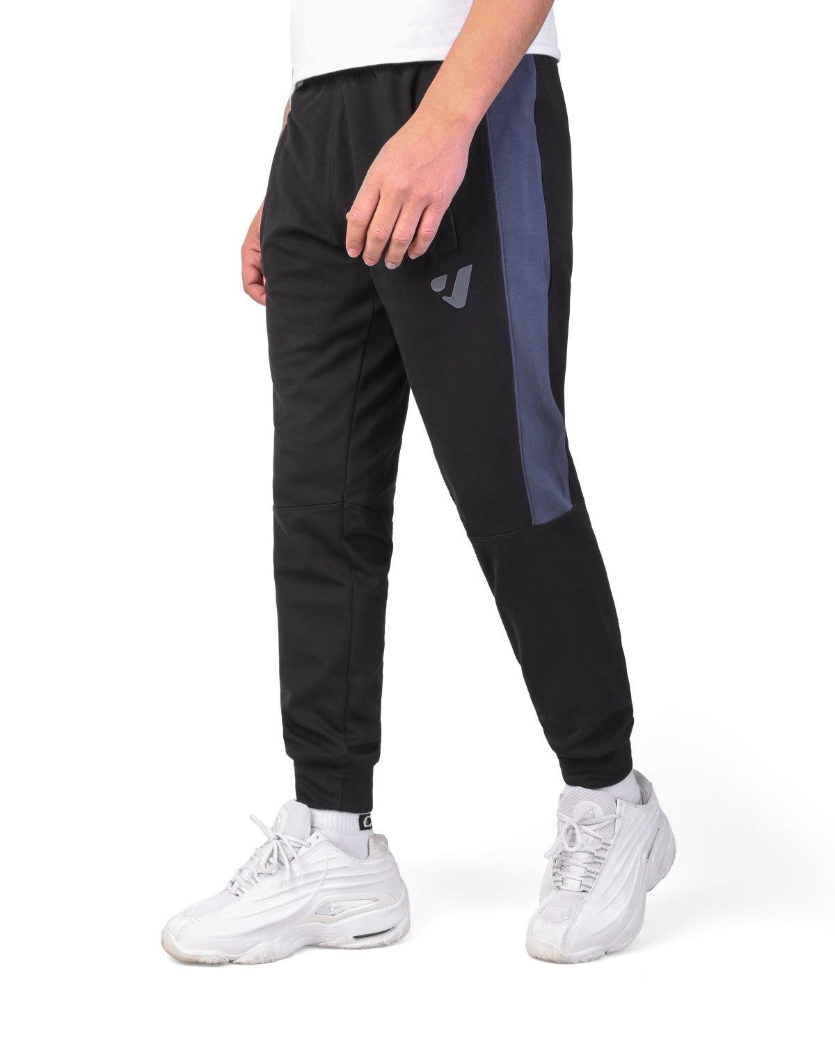Clover Interlock Cuffed Pants – Rubber Logo Edition Black