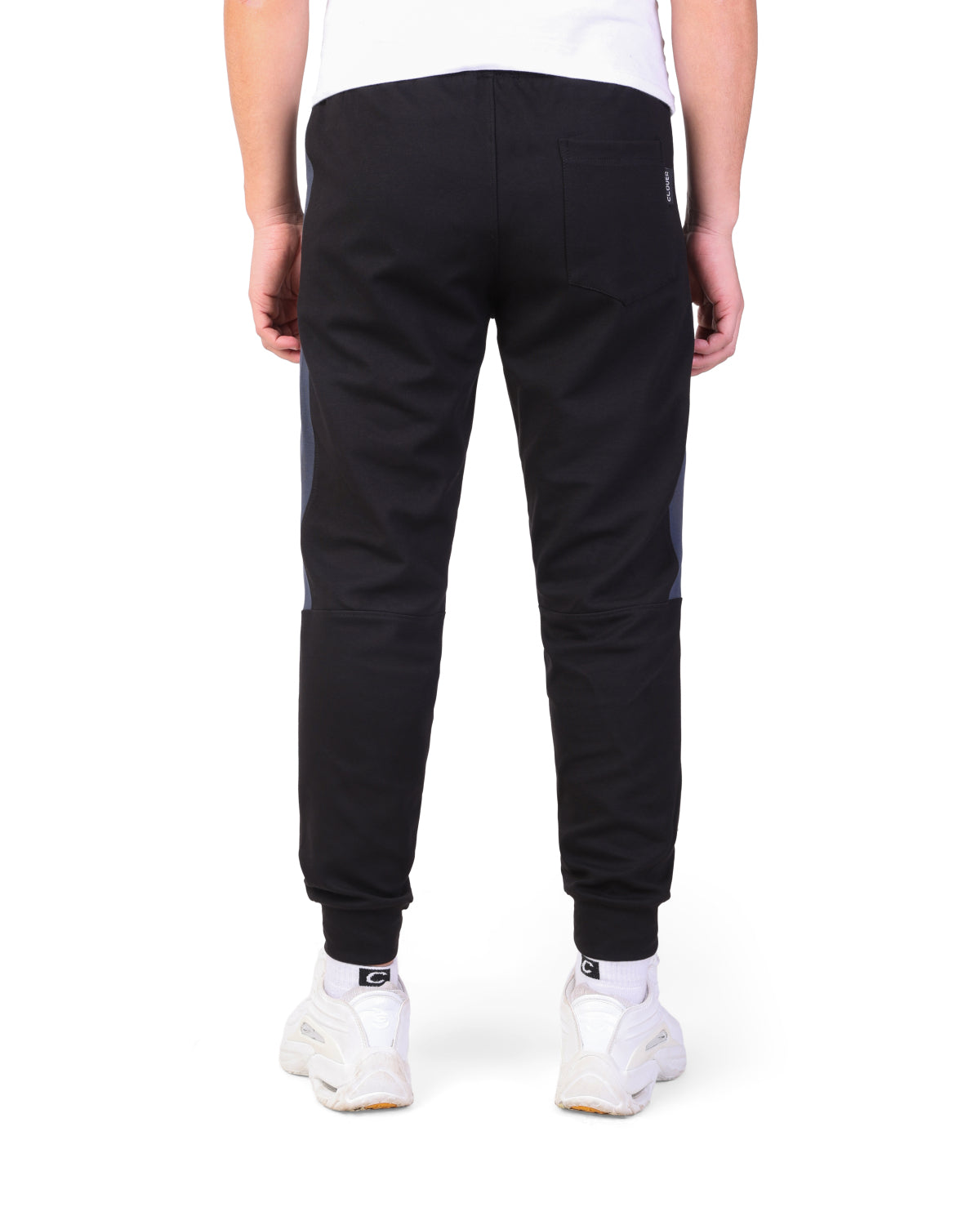 Clover Interlock Cuffed Pants – Rubber Logo Edition Black
