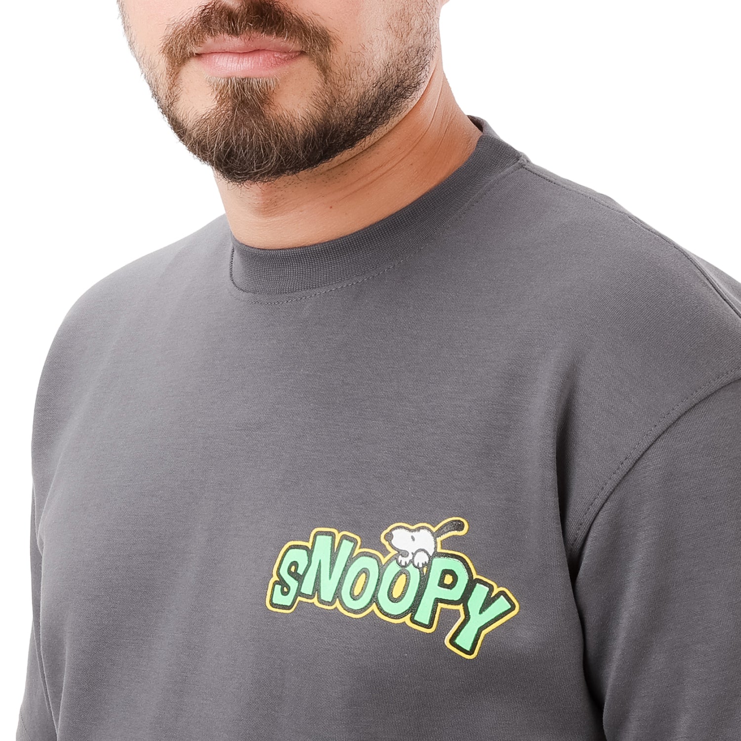 Clover Interlock T-shirt with Snoopy screen print
