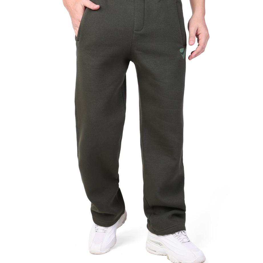 Rubber-logo sponge-texture joggers clover
