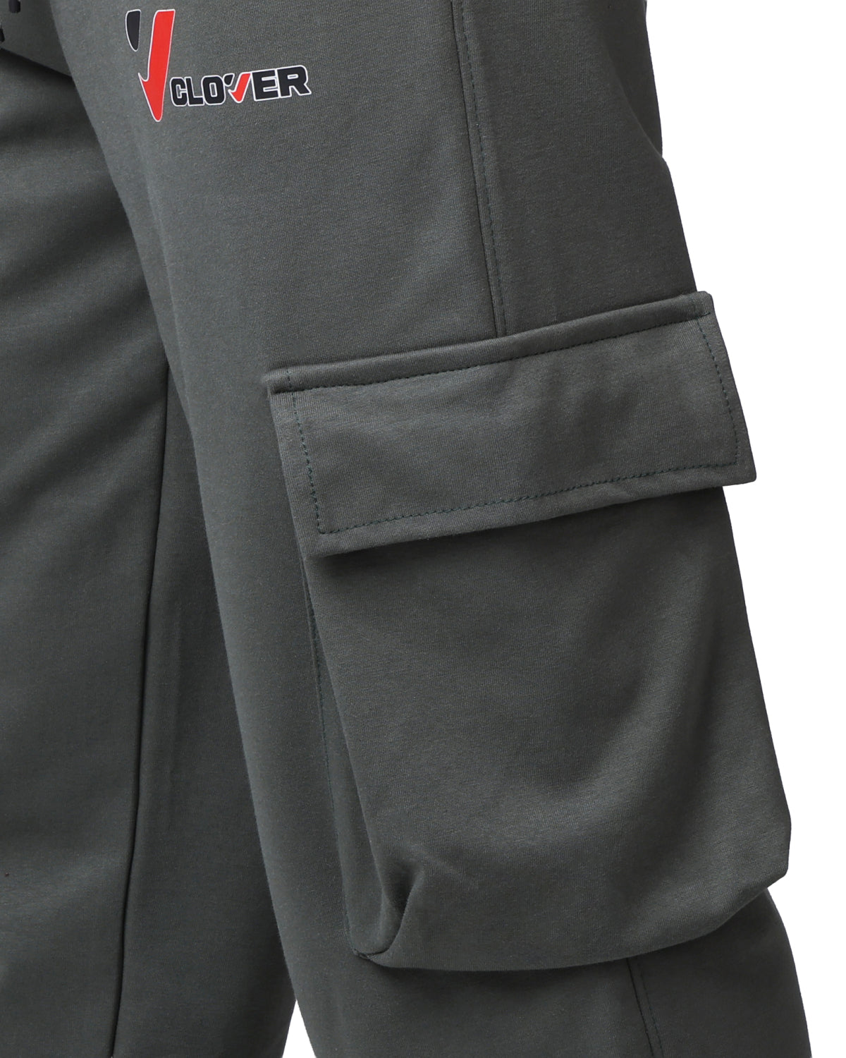 CLOVER Interlock Cotton pants – Two Side Pockets olive