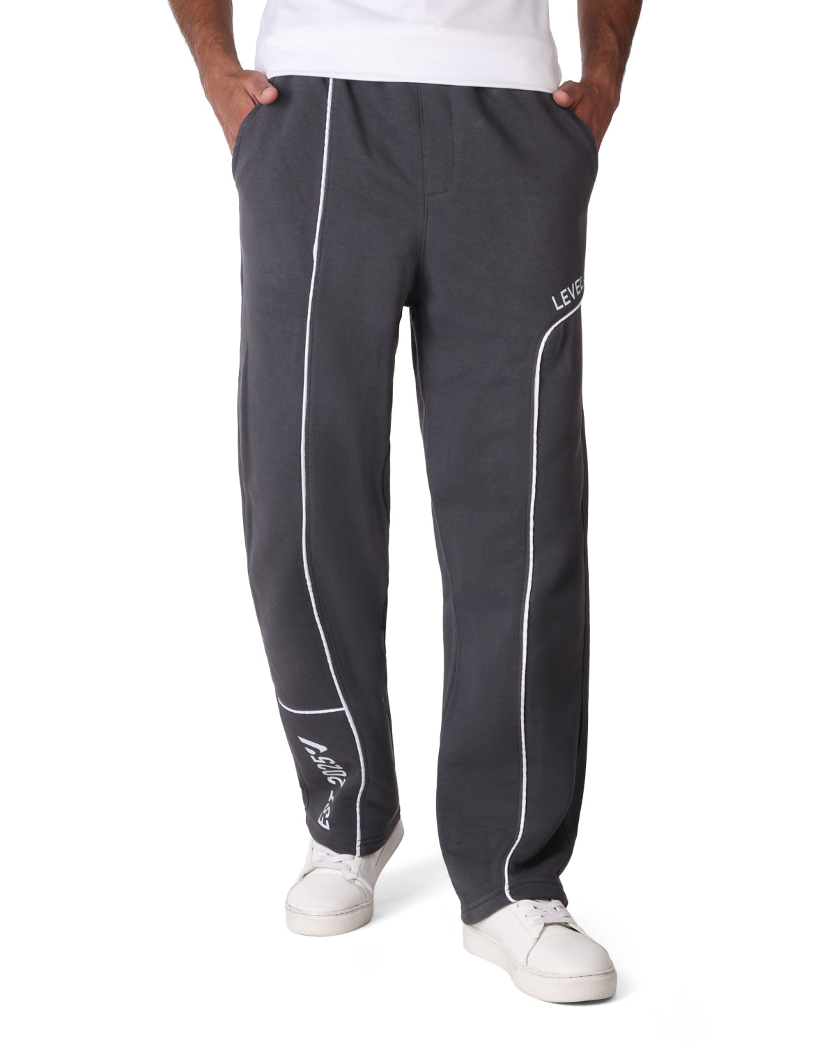 Wide-Leg Cotton  Pants CLOVER Level Up
