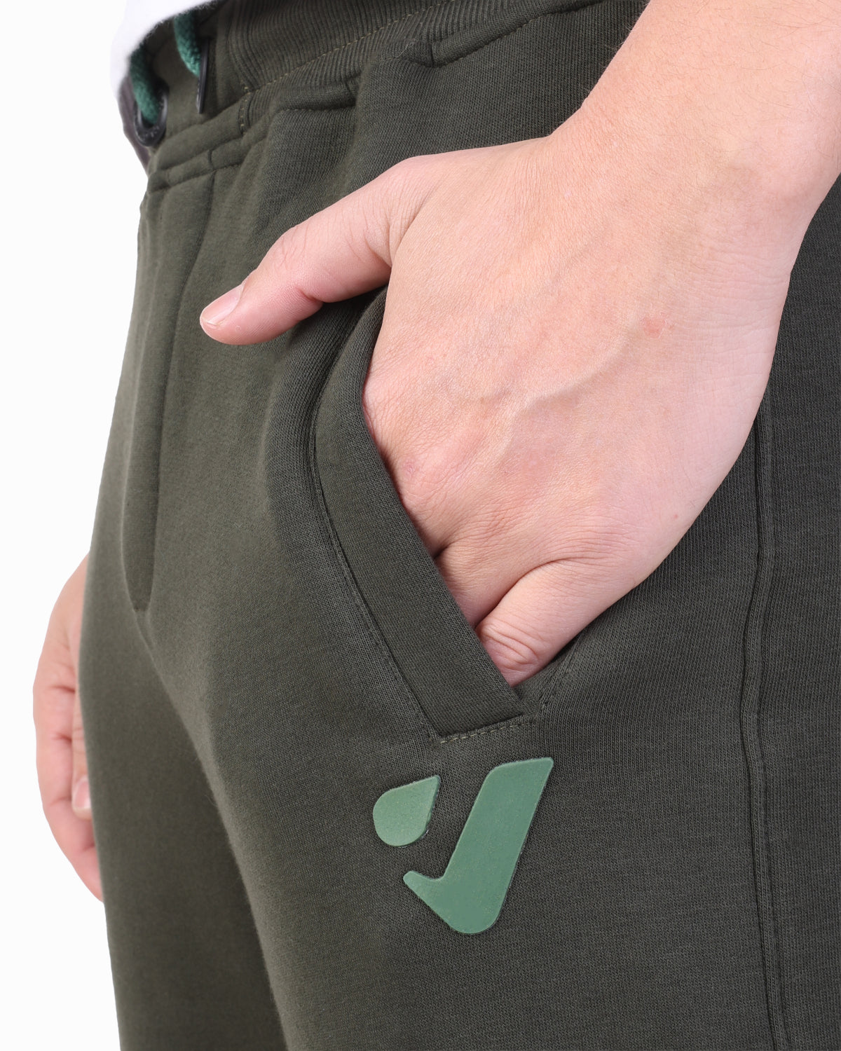 CLOVER Milton Sponge Cotton Rubber Logo Olive