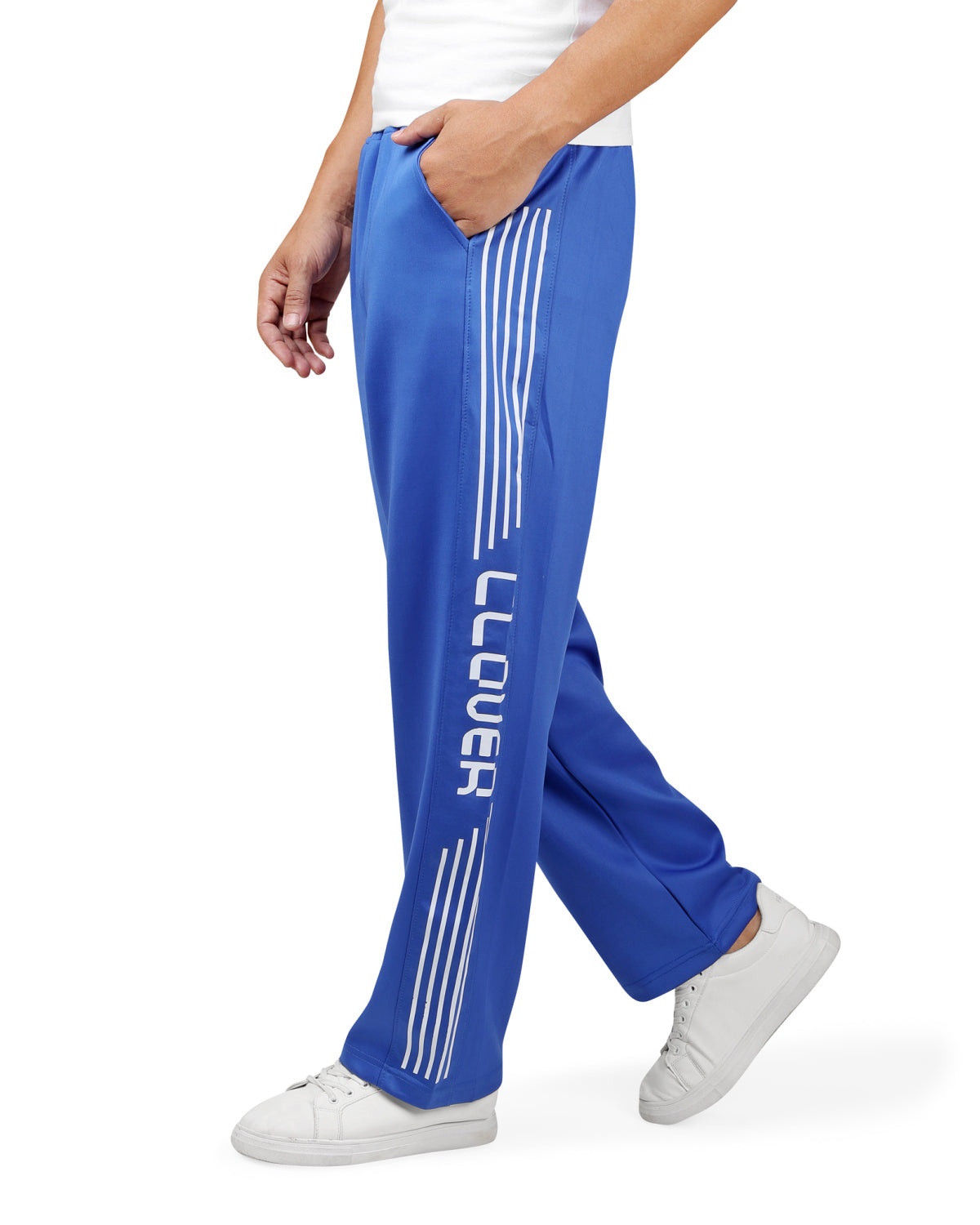 Wide-Leg Diving Fabric(printed) light blue