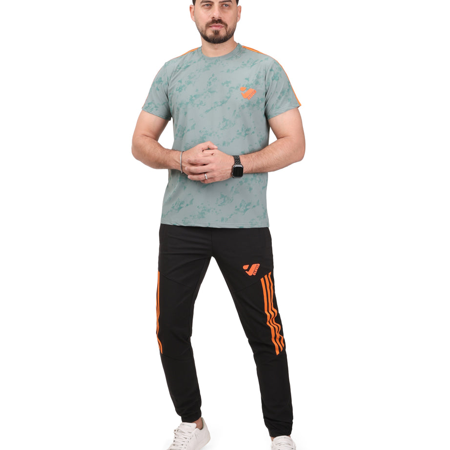 Round Clover sports tracksuit with straps