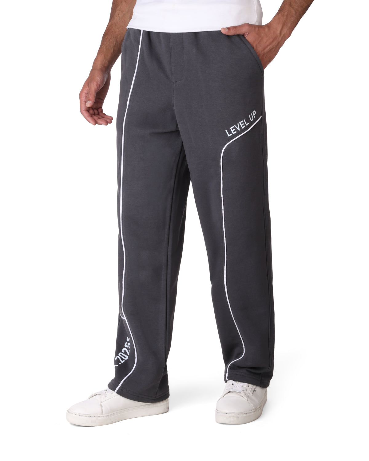 Wide-Leg Cotton  Pants CLOVER Level Up