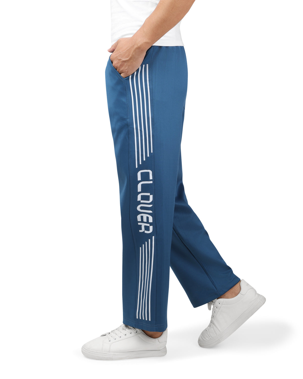 Wide-Leg Diving Fabric(printed) blue