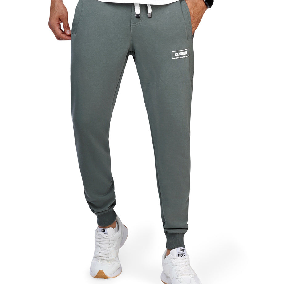 clover cotton SweatPants printed black