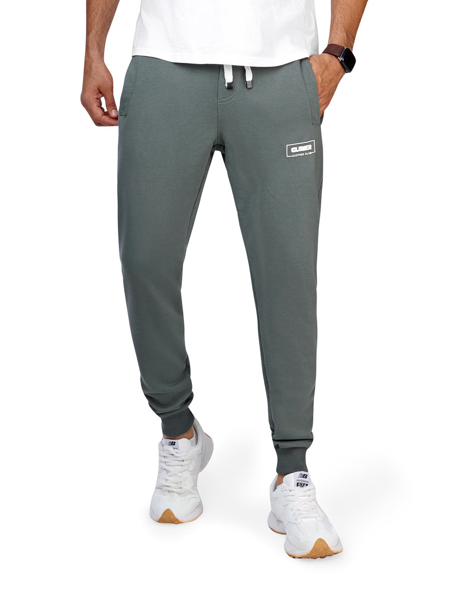 clover cotton SweatPants printed black