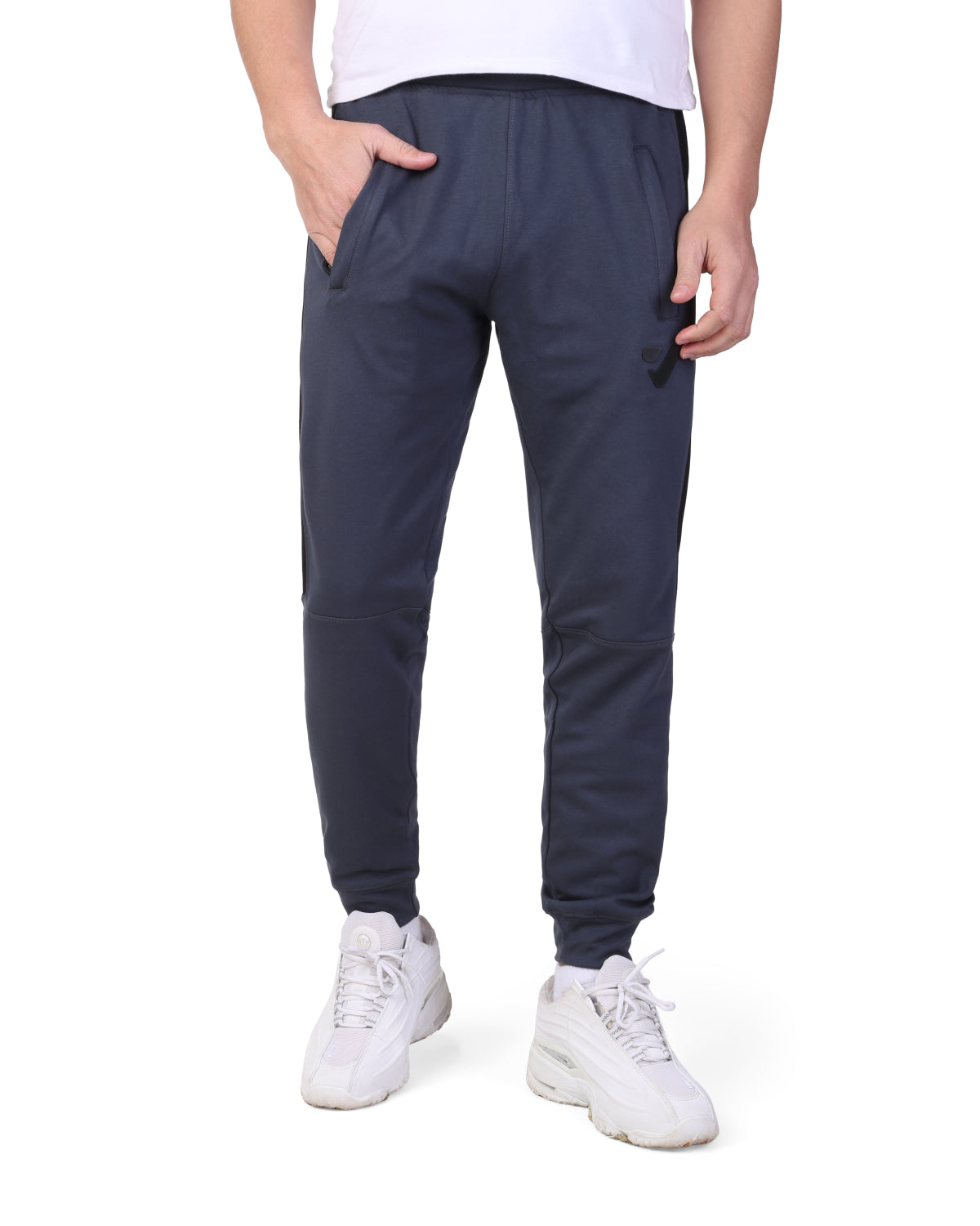 Clover Interlock Cuffed Pants – Rubber Logo Edition GRAY