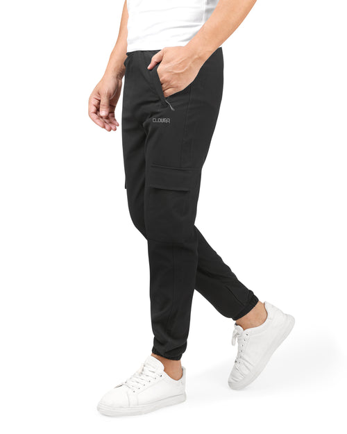 Cargo Soft Sweatpants black(Embroidery تطريز)