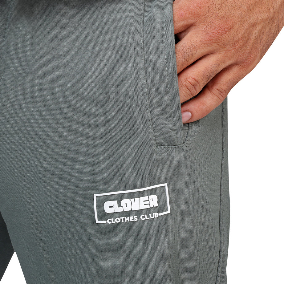 clover cotton SweatPants printed black