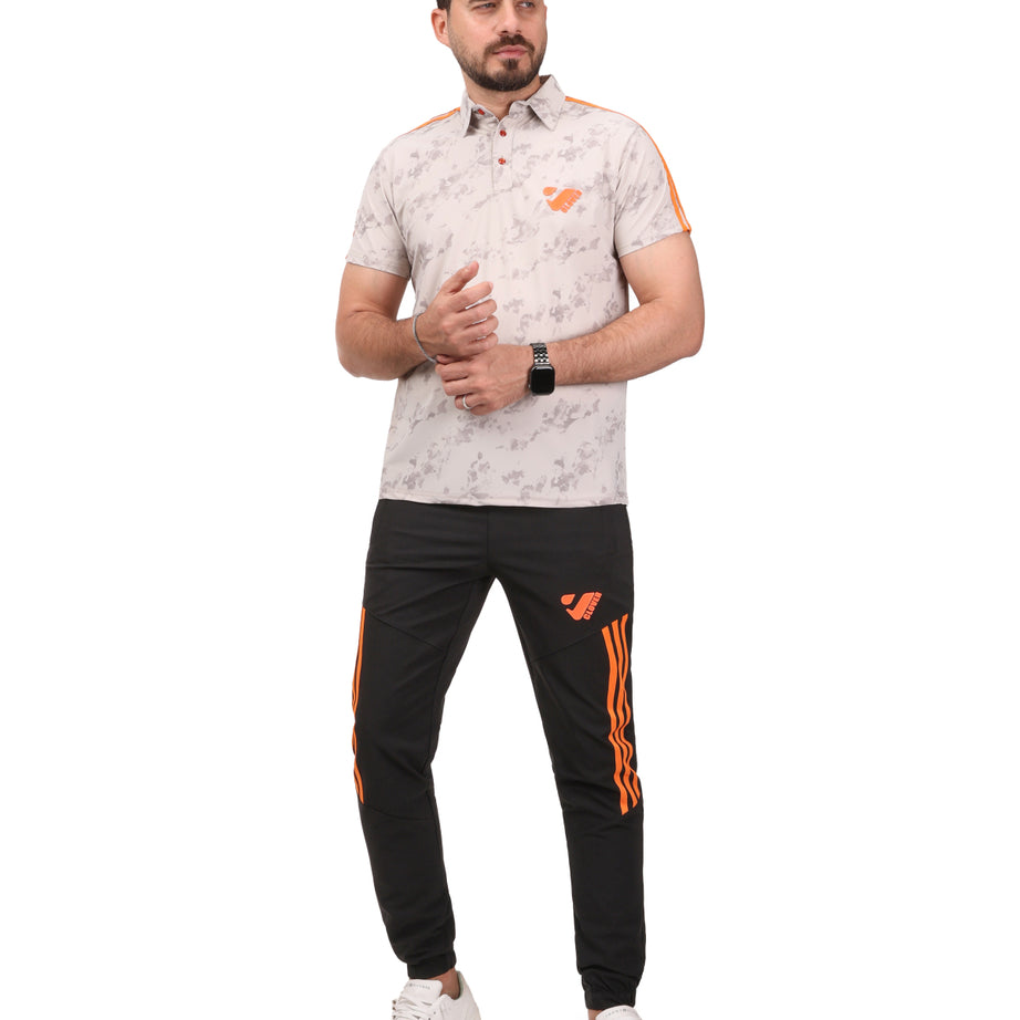 Polo Clover tracksuit with stripe