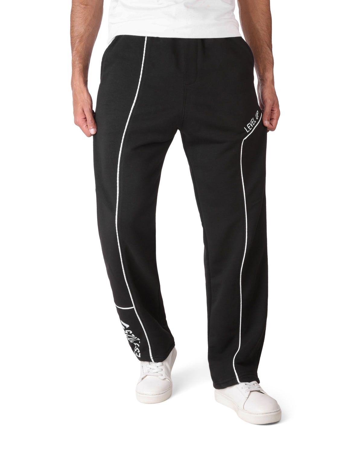 Wide-Leg Cotton  Pants CLOVER Level Up