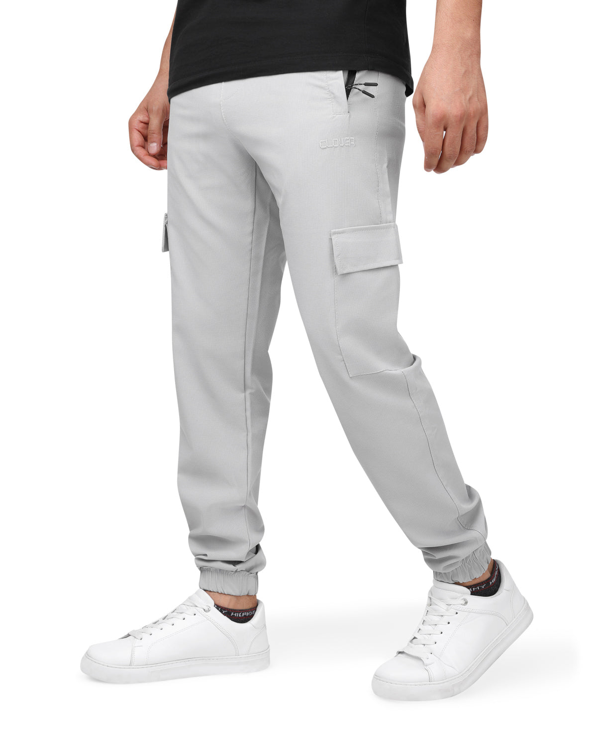 Cargo Soft Sweatpants Light Gray(Embroidery تطريز)