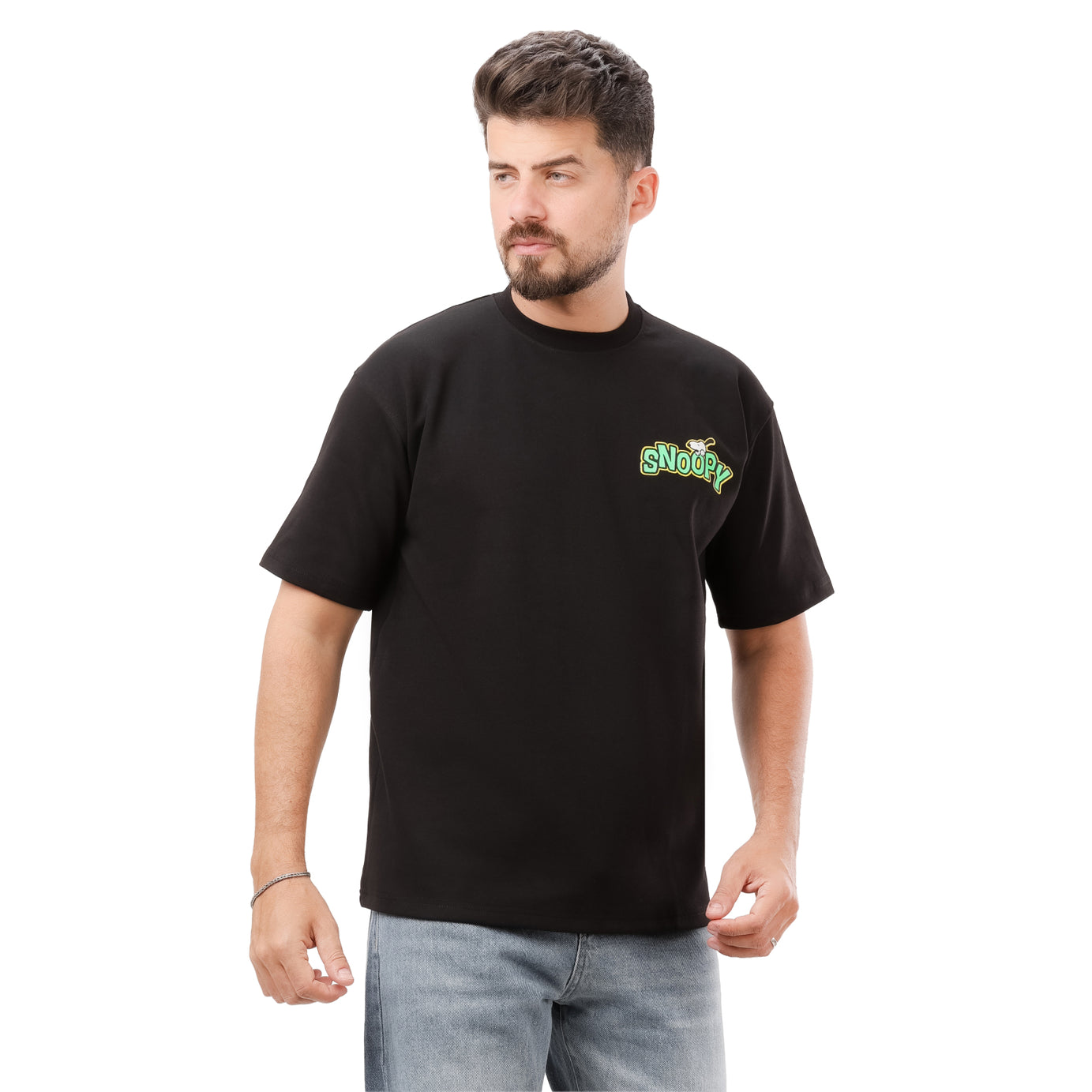 Clover Interlock T-shirt with Snoopy screen print