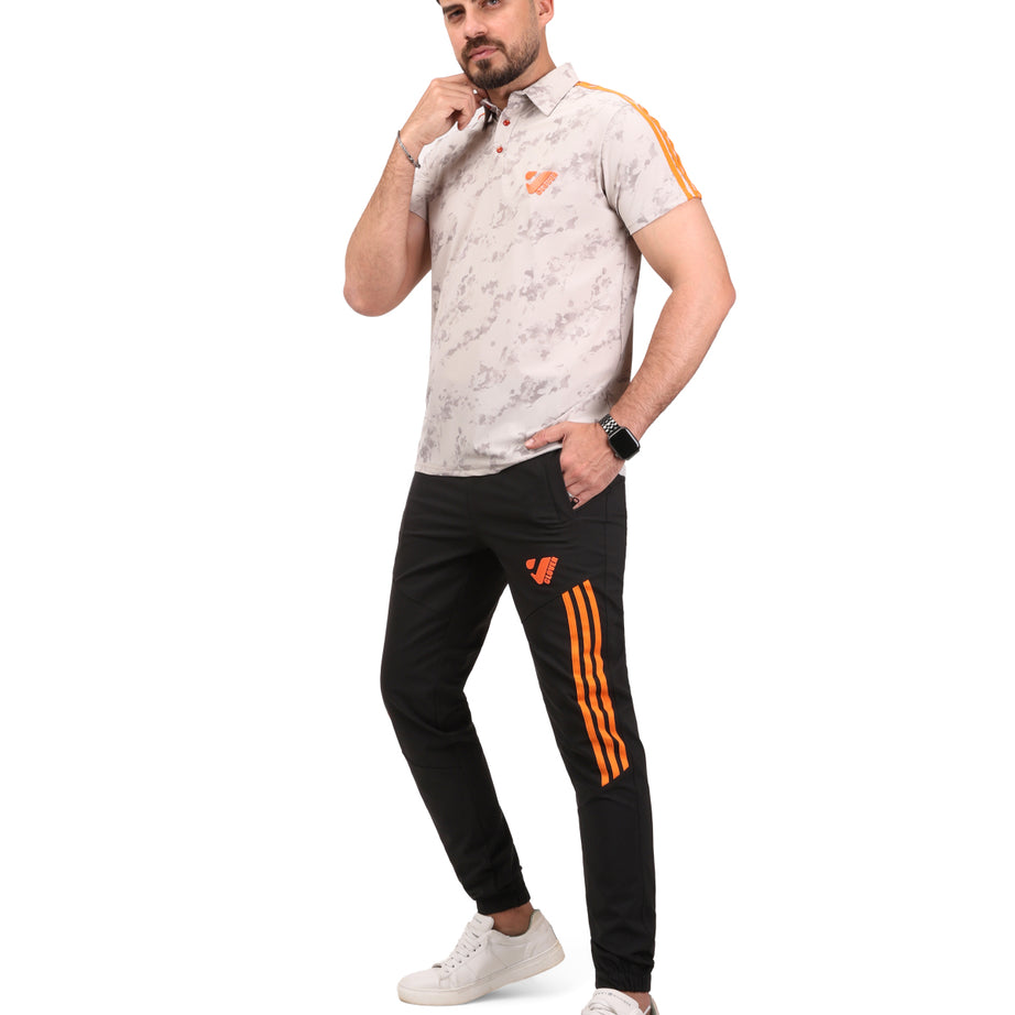 Polo Clover tracksuit with stripe