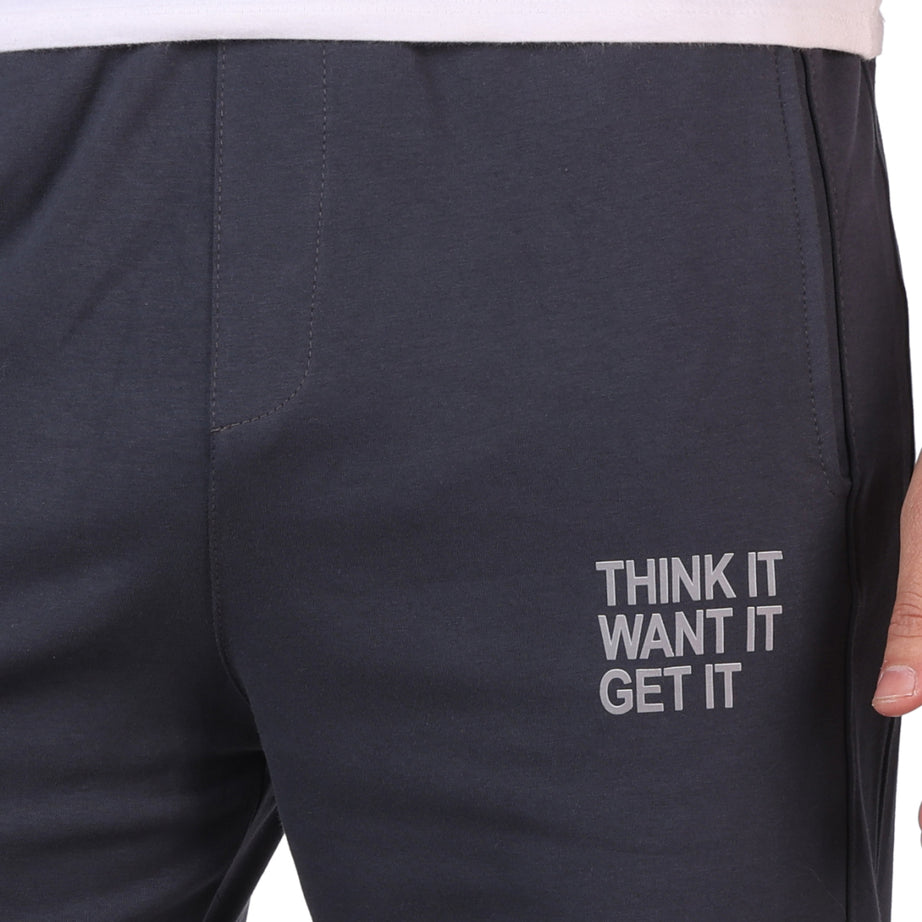Wide-Leg Cotton Interlock Pants with DTF Print