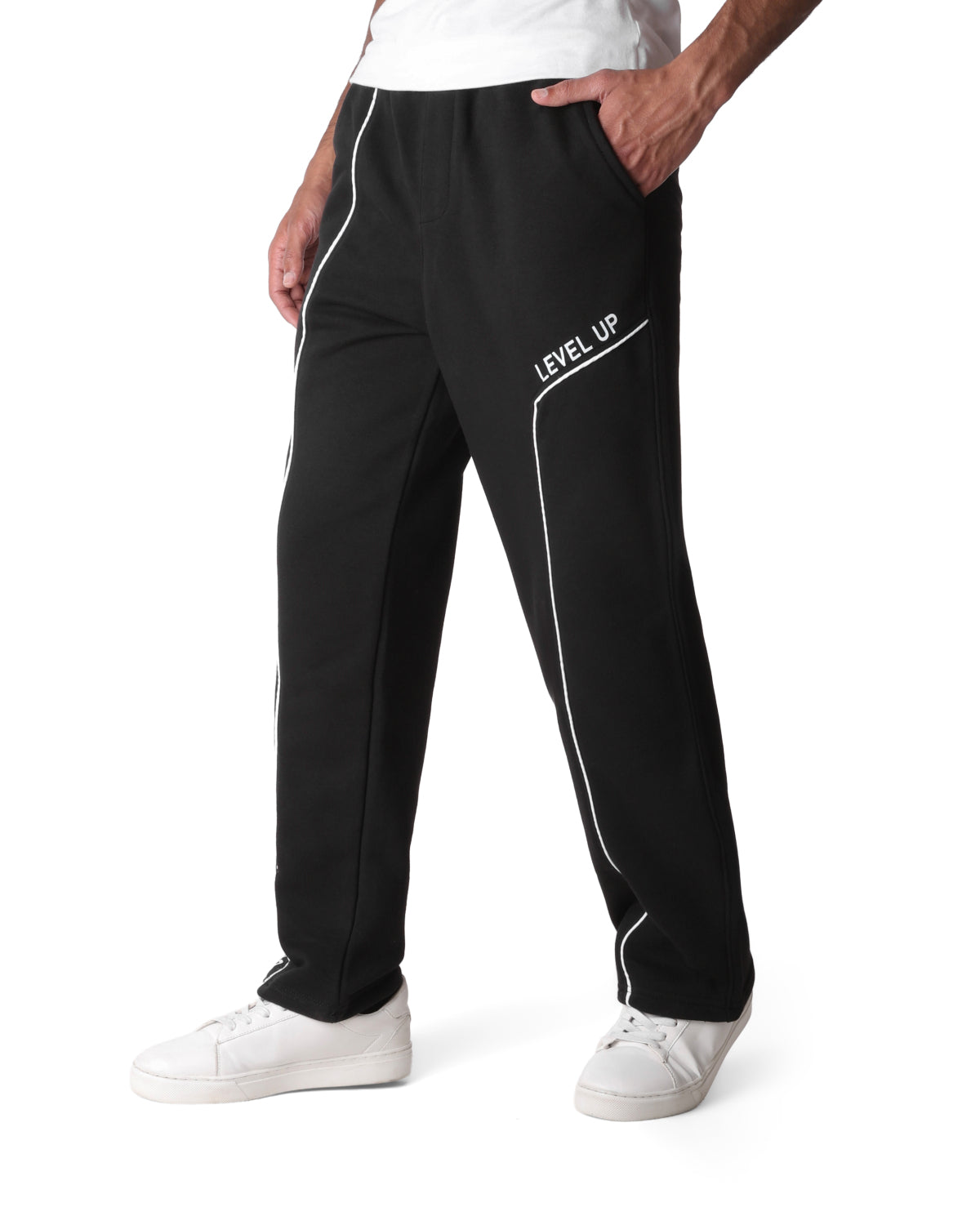 Wide-Leg Cotton  Pants CLOVER Level Up