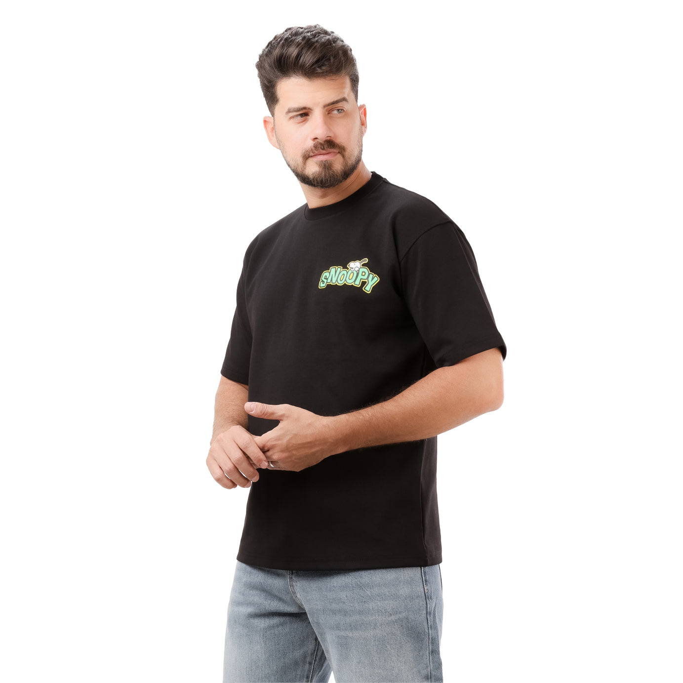 Clover Interlock T-shirt with Snoopy screen print