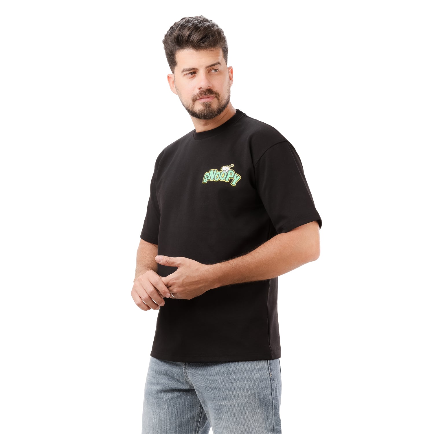 Clover Interlock T-shirt with Snoopy screen print