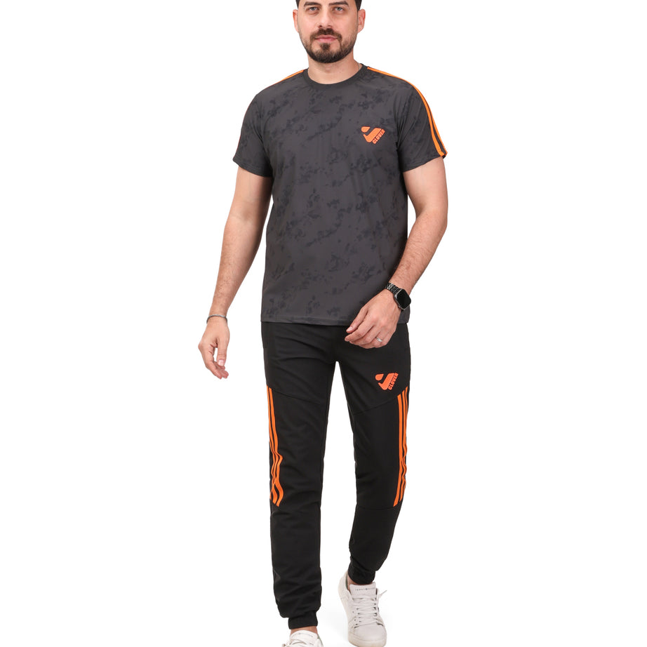 Round Clover sports tracksuit with straps