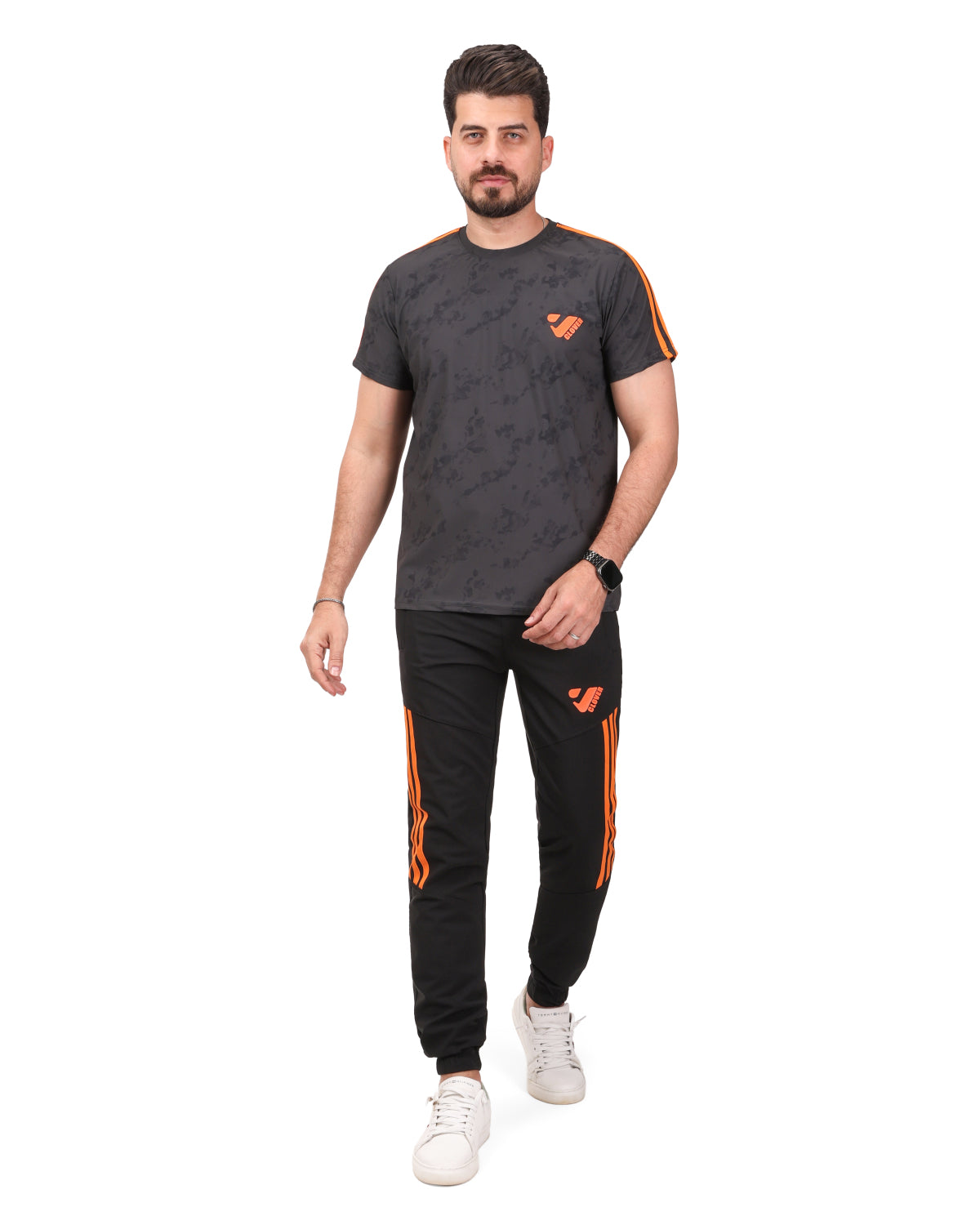 Round Clover sports tracksuit with straps