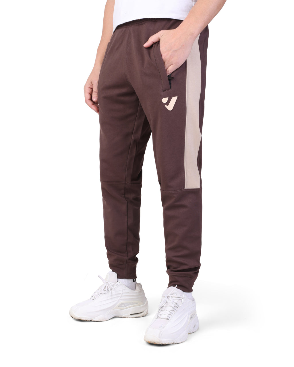 Clover Interlock Cuffed Pants – Rubber Logo Edition Brown